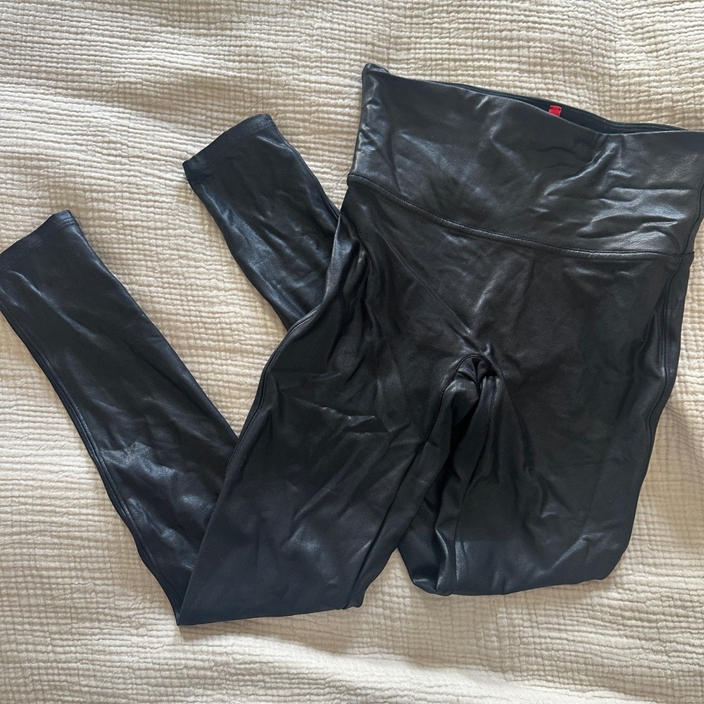 SPANX Faux Leather Leggings